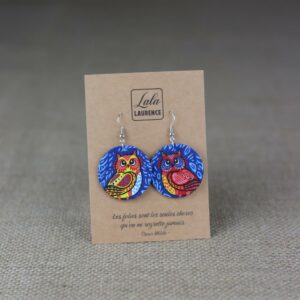 Boucles d’oreilles « Chouette chouette »