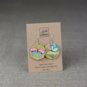 Boucles d’oreilles « Le Jardin des Papillons »