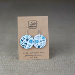 Boucles d’oreilles « Côté Fleur Bleue »