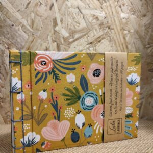 Carnet en tissu et reliure japonaise « Jardin d’Eté »