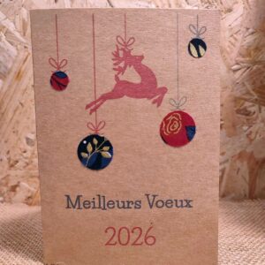 Carte de Vœux 2026 « Les boules de Noël »