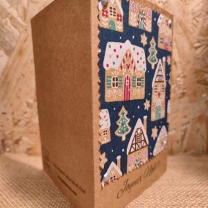 Carte de Noël « Les Maisons en pain d’épices »