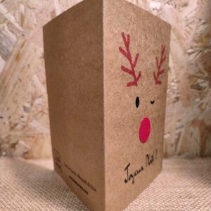Carte de Noël « Le Petit Renne au Nez Rouge »