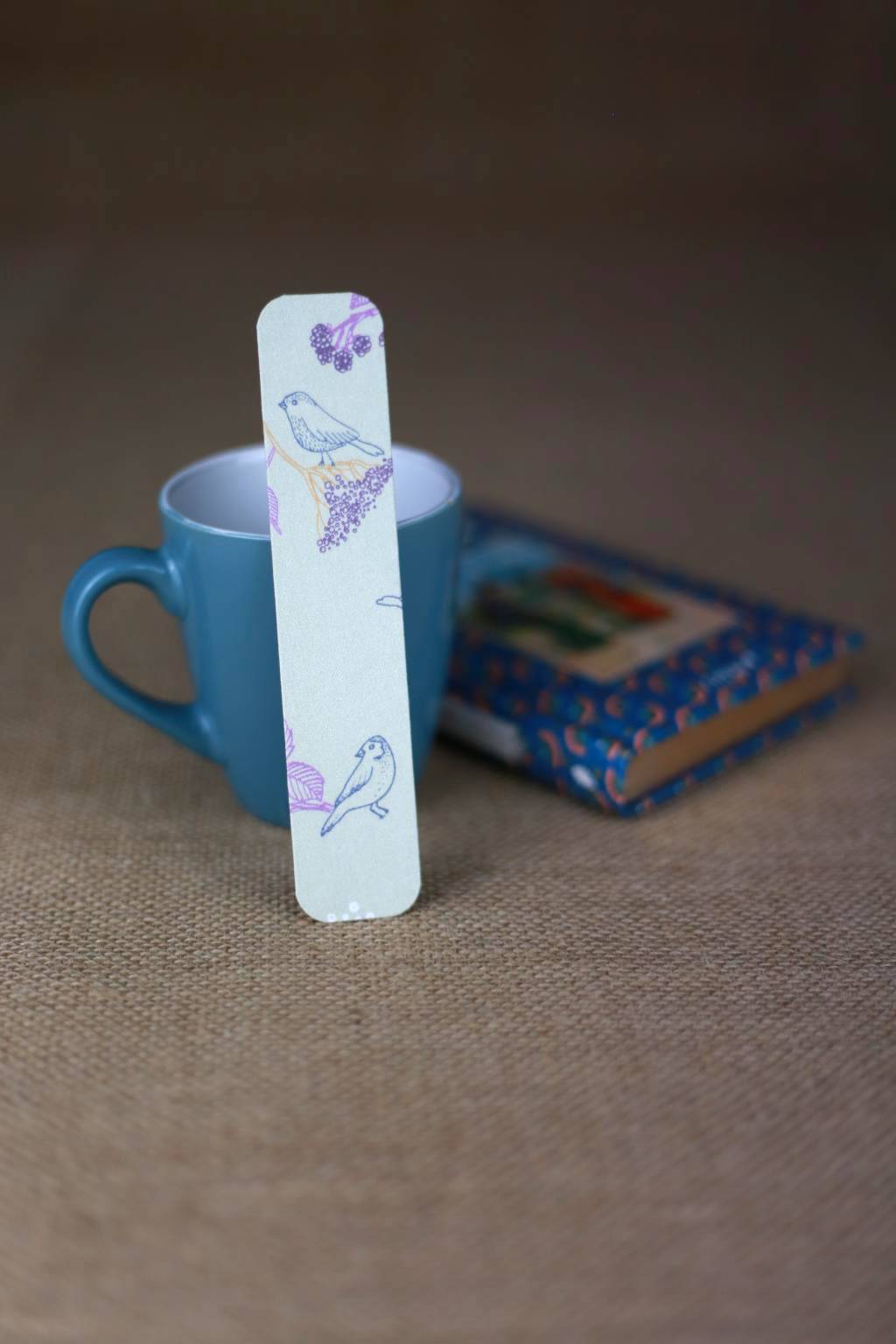 Marque-page en tissu Les P'tits Oiseaux