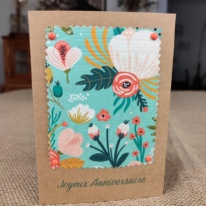 Carte d&rsquo;anniversaire « Fleurs d&rsquo;été »