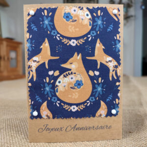 Carte d&rsquo;anniversaire « Renard Chenapan »